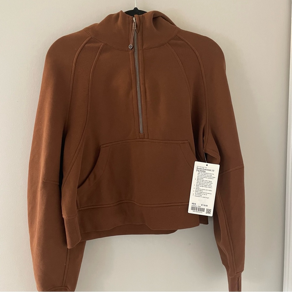 Lululemon Cropped Oversized Scuba Half-Zip